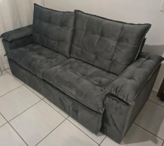 Sofá Retrátil Molas Ensacadas NOVO PRONTA ENTREGA