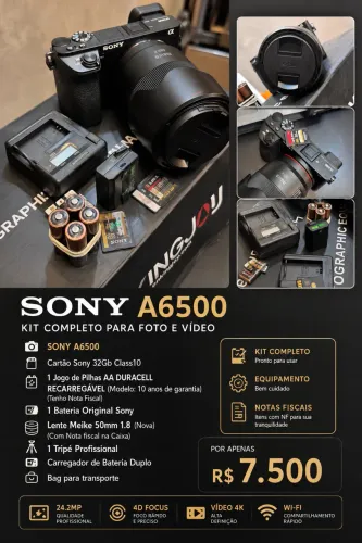 Sony A6500 Kit completo 