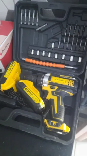 Parafusadeira 48V Completa com 2 Baterias - Entrego Hoje"