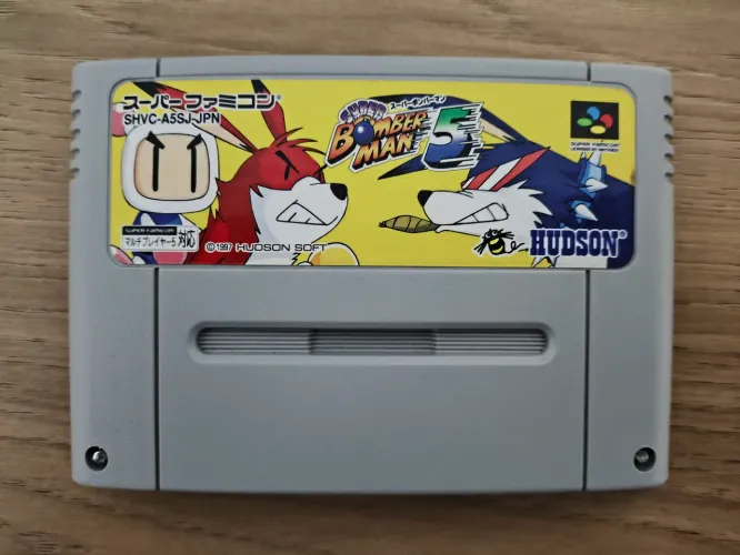 Super Bomberman 5 Super Nintendo SNES SFC Famicom Original 