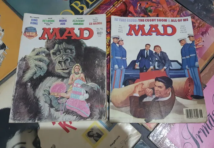 2x Antiga Revista MAD Em Inglês 1977 E 1985