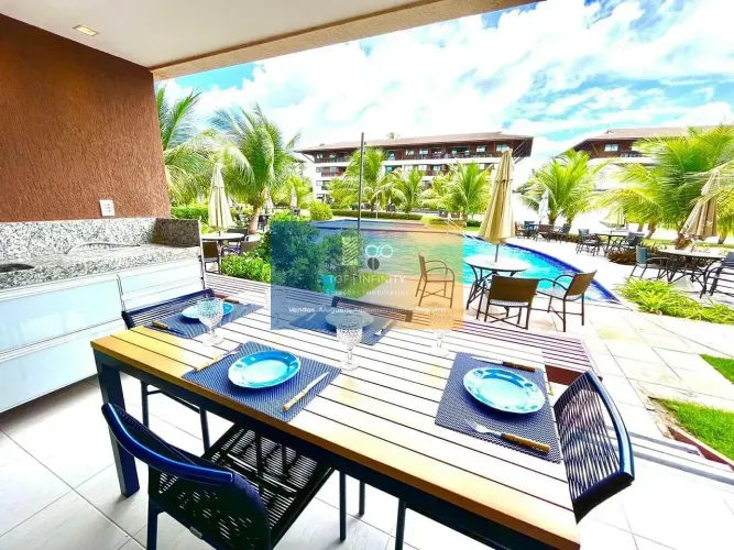 Aluguel por Temporada de Flat com 03 quartos no Cupe Beach Living  Porto de Galinhas