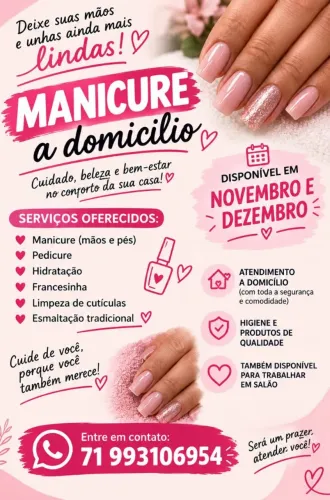 Manicure a domicílio 