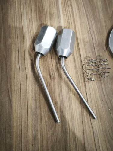 Bicos para recheadeiras de churros mais tampas tudo em aço inox - Kit completo