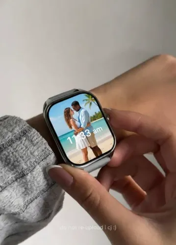Relógio inteligente h9 max SmartWatch prata unissex Android iOS novo touch ligação