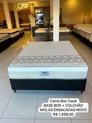 Colchão de Casal NOVO + BASE BOX - ENTREGA GRÁTIS!
