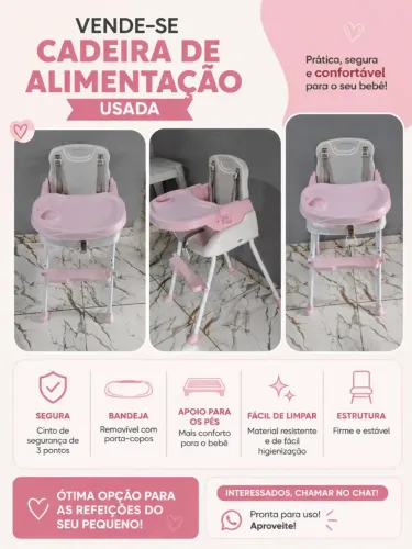 Cadeira alimentação usada