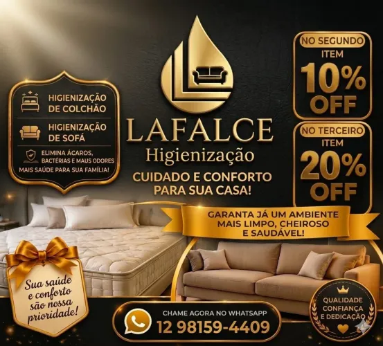Higienizacao profissional de colchões e estofados