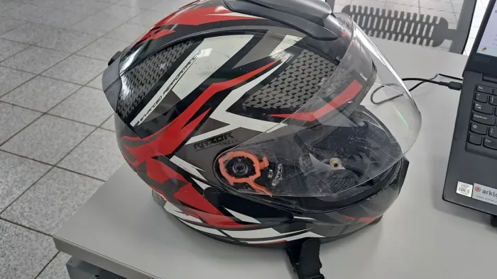 Capacete Norisk Razoável Speedmax tamanho 60 Capacete da Marca Honda de cor Branca