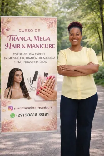 Curso de Trancista, Mega heir e Manicure