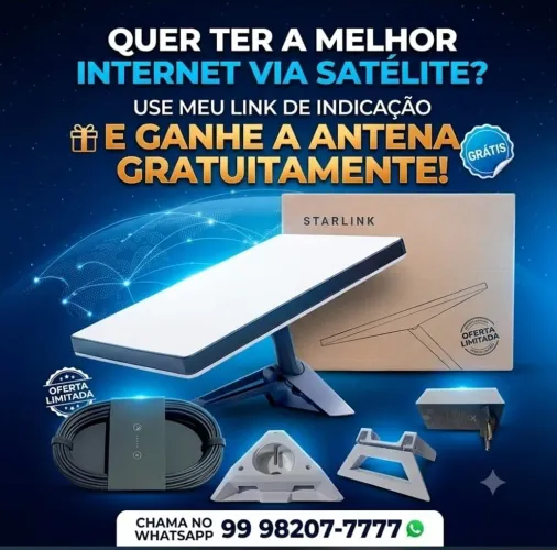 Starlink de graça ( usando meu link de indicação)