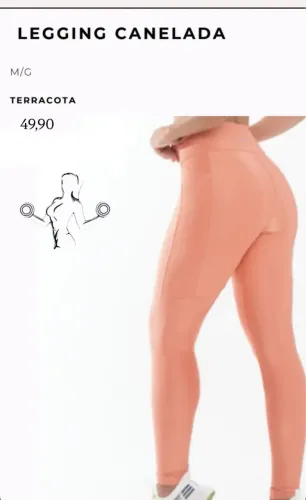 Leggin canelada (roupa de academia calça)