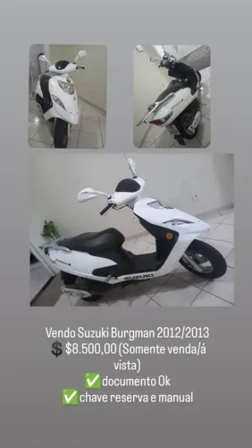 Vendo Burgman ,motor feito recente ,revisada