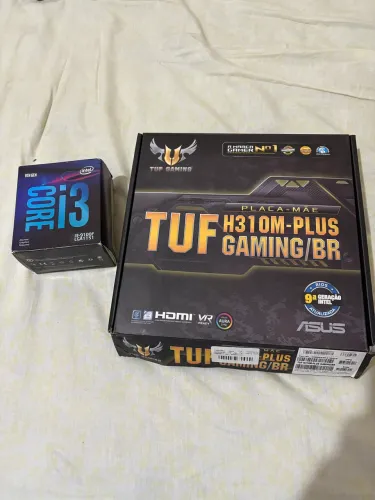 Kit upgrade processador i3 9100f + placa mae h310m plus