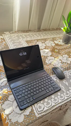 Samsung Galaxy Tab S9 FE 128GB + Capa Original + Teclado + Mouse