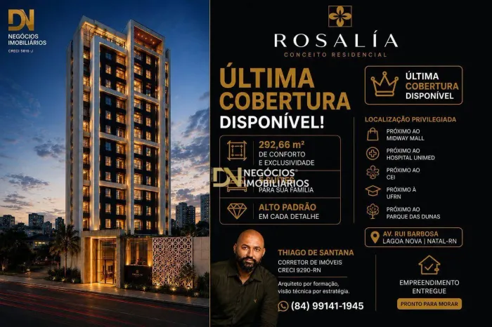 A ÚLTIMA COBERTURA DISPONÍVEL NO ROSALÍA CONCEITO