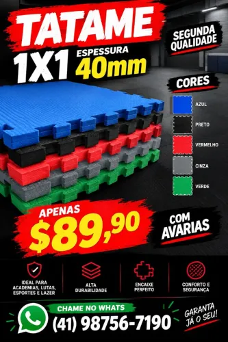 tatame 40 mm segunda qualidade