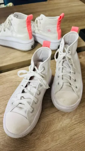 Tênis All Star Converse Original Branco Cano Alto Nº 31