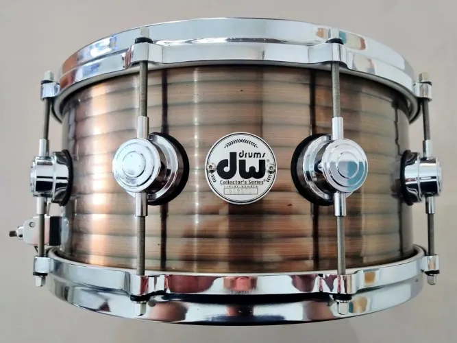 Caixa DW Collectors 14x6,5 Ribbed Vintage Copper Over Steel RARÍSSIMA