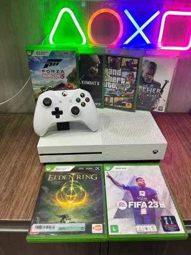 Xbox One S + jogo e garantia | entregamos em toda bh