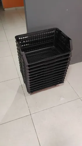 Conjunto c/6 unidades de cesta plástica organizadora 