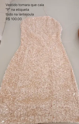 Vestido lantejoulas NOVO?