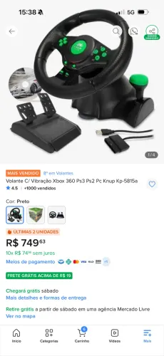 Volante para pc ps2 ps3 Xbox