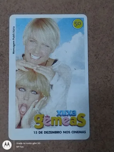 Cartão telefônico Xuxa Gêmeas - O filme Série 03/03