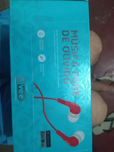 Caixa de fones com 20 unidaes