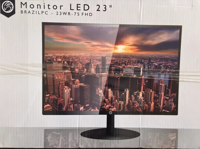 Monitor LED 23" BrazilPC 23WR-75 FHD 75Hz Widescreen - Preto (BOX)