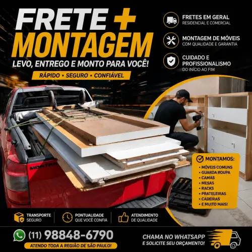 FRETE & MONTAGEM| CARRETO SP