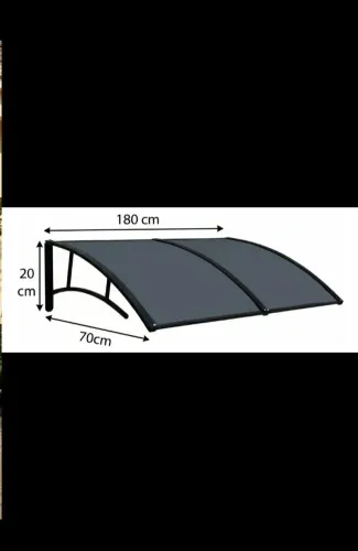 Toldo Modular em Policarbonato 180x70cm