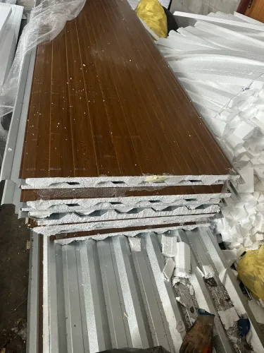Telhas térmica aço amadeirado escuro 