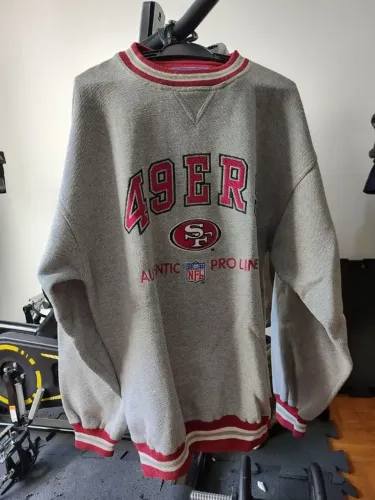 moletom boxy nfl 49ers proline cinza