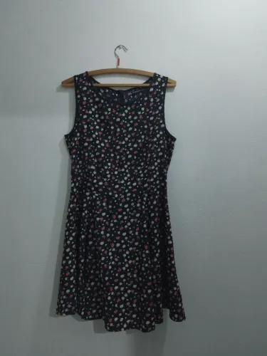 Vestido Zara Trafaluc Floral Sem Mangas