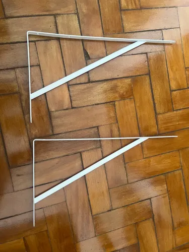 Mão francesa branca 50 cm