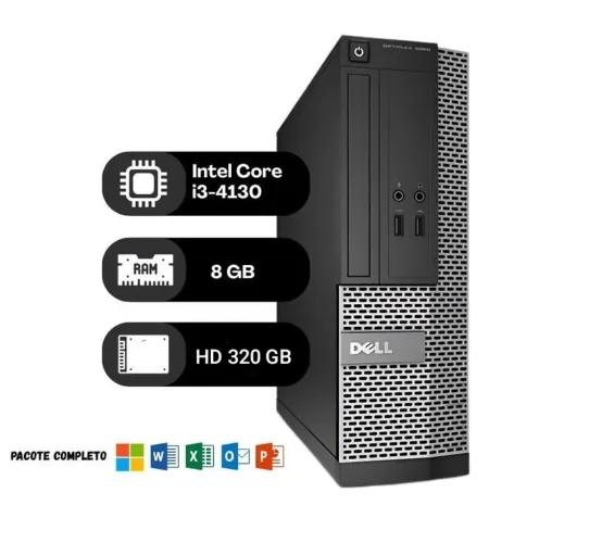 Computador i3 4130 8gb, HD 320 GB
