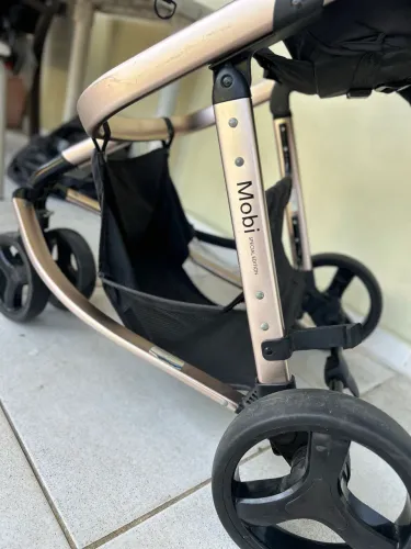 Carrinho de passeio Travel System Safety 1st Mobi+ na cor Black rose
