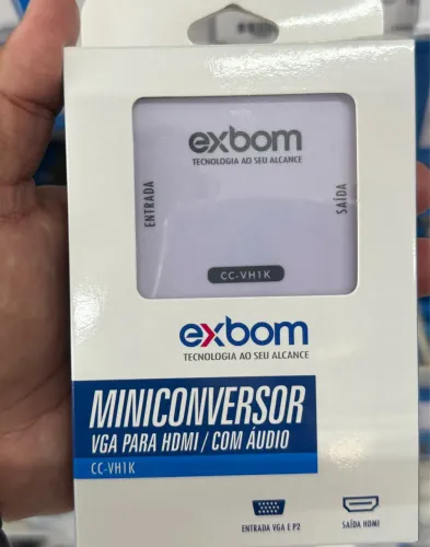 MINI CONVERSOR VGA P/HDMI C/AUDIO 1080P CC-VH11