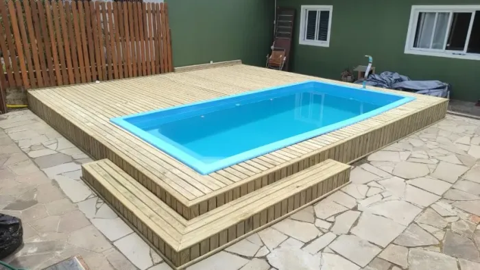 Deck Pinus Tratado Autoclavado Seco e Lixado