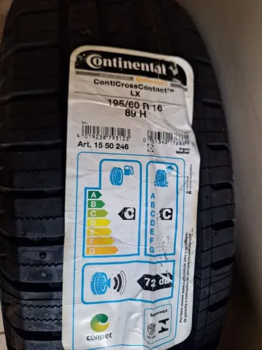 Par de Pneus Novos conticrosscontact lx 195/60R16 89h