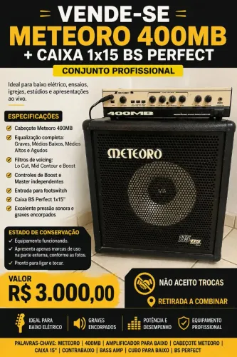 Amplificador para contrabaixo 