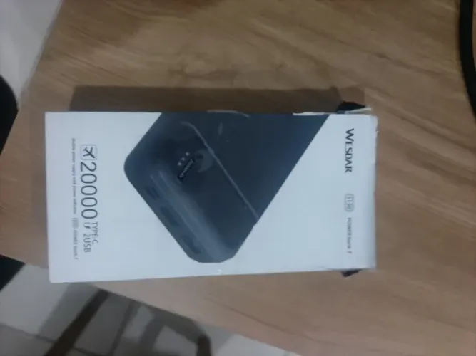 Carregador portátil Power Bank USB, 20.000mAh, Preto S150, Wesdar