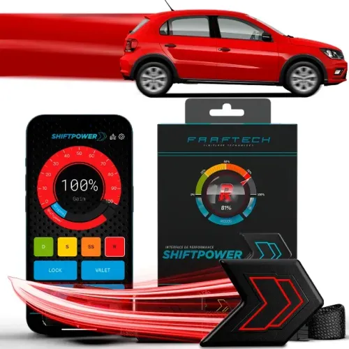 Modulo Acelerador Faaftech Pedal Shiftpower Nova Versao App Gol 2008 a 2023