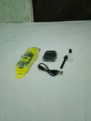 Máquina de cortar cabelo amarela completa