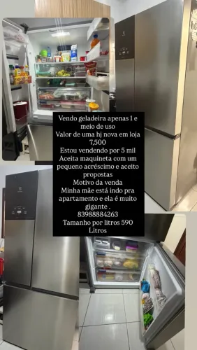 Geladeira eletrolux 