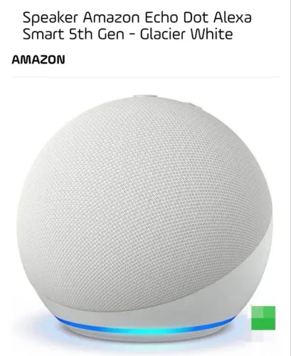 Echo Dot (5ª Geração) Smart speaker com Alexa, som vibrante e potente, Wi-Fi, preto
