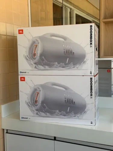 JBL BOOMBOX 4 BRANCA LACRADA