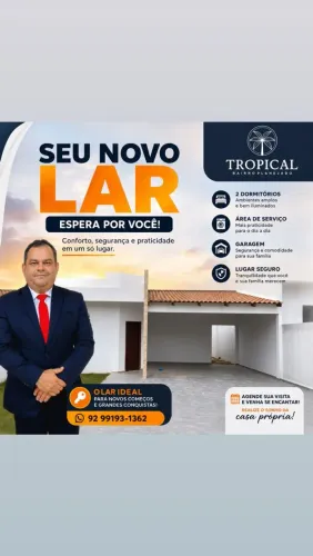 Casa de quartos no Residencial Tropical de m Iranduba 