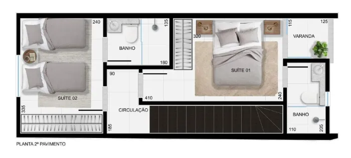 Casa Geminada à Venda em Santa Helena, Belo Horizonte 2 Quartos com Suíte e Financiamento